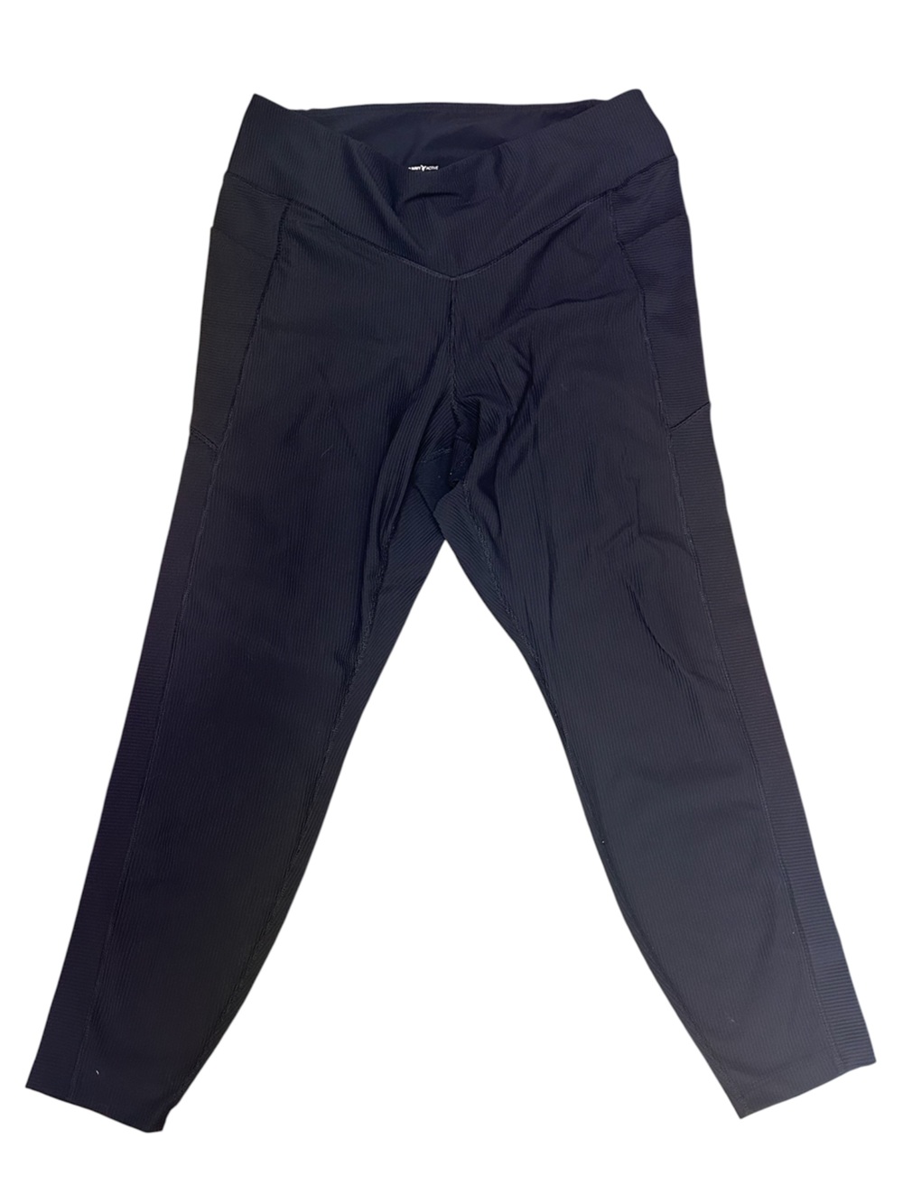 Black Camo & Solid Black Rivbed Leggings Yoga Pants Duo Bundle Size XL - Picture 2 of 3